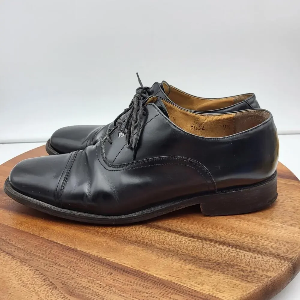 To Boot New York Adam Derrick Oxford Dress Shoes Mens Sz 9.5 Black Leather Italy